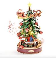 Muzikinis 3D medinis konstruktorius Christmas Melody Tree AMS01, 319 d.