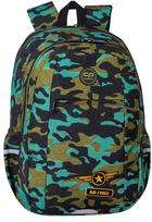Mokyklinė kuprinė CoolPack Climber Air Force, 25 L, įvairių spalvų
