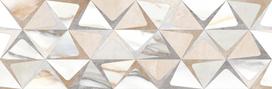 Dekoratyvinės keraminės plytelės KAI CEMENTO CREAM TRIANGLES BEIGE 3407, 24,4 x 74,4 cm, 4 vnt./dėž.