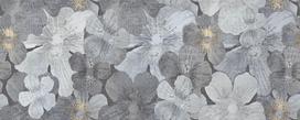 Dekoratyvinės keraminės plytelės KAI REFLECTION FLOWERS GREY 3445, 20 x 50 cm, 1,300 m2/dėž., spl. p