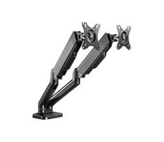 MK FLORIA MKF-21DP113S2 - Reguliuojamas dviejų 32" monitorių laikiklis, juodas