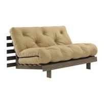Sulankstoma sofa garstyčių spalvos/smėlio spalvos 140 cm Roots – Karup Design