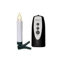 10 LED žvakių rinkinys su nuotolinio valdymo pulteliu Best Season Valas, aukštis 13,5 cm