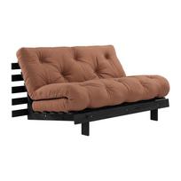 Sulankstoma sofa raudonos plytų spalvos 140 cm Roots Black Night – Karup Design