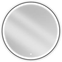 Mexen Esso vonios veidrodis su apšvietimu, apvalus 100 cm, LED 6000K, be rasos, juodas rėmas - 9825-100-100-611-70