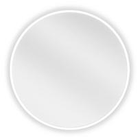 Mexen Loft apvalus vonios veidrodis 30 cm, balti rėmai - 9850-030-030-000-20