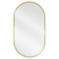 Mexen Loft vonios veidrodis ovalus 80 x 45 cm, rėmas auksinis - 9851-080-045-000-50