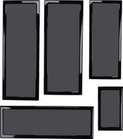 No Name Demciflex Dust Filter Set for Lian Li O11 Dynamic - black/black