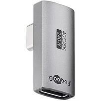 Goobay 74443 USB-C™ Adapter Vertical 90° Rotated, USB4™ | 74443
