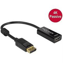 Delock Adapter Displayport 1.2 (M)->HDMI(F) 4K Passive Back 62609