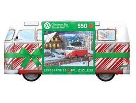 Dėlionė metalinėje dėžutėje „Kalėdų autobusiukas“, 550 dalių