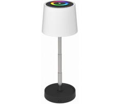LED RGBW reguliuojamas lauko įkraunamas stalinis šviestuvas LED/2W/5V IP44 1200 mAh pilkas