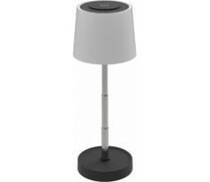 Reguliuojamo ryškumo lauko LED įkraunama stalinė lempa LED/2W/5V IP44 1200 mAh pilka