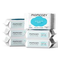 Momcozy fiziologinio tirpalo kūdikių servetėlės nosims 180 vnt.