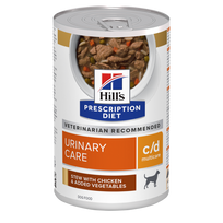 Hill's PRESCRIPTION DIET c/d Multicare troškinys šunims šlapimo sistemos priežiūrai 6x354g