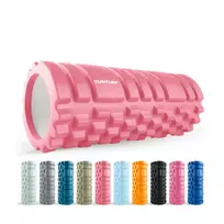 Massage roller TUNTURI Yoga Grid Foam Roller, 33cm, Rose Gold