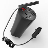 LESA LEMANIA grynos sinusinės srovės inverterinis / transformatorius iš 12V į 220v 200W su USB jungtimis 2.4A