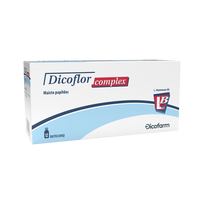 DICOFLOR COMPLEX probiotikai su B grupės vitaminais ir cinku, 12 vienadozių buteliukų x 10 ml