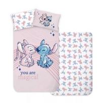 Vaikiškas patalynės komplektas Disney Lilo and Stich, 100 × 135 cm., 40×60 cm., 2 dalys