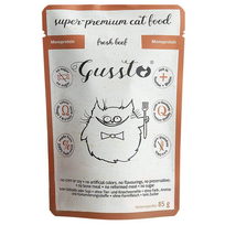 GUSSTO Cat Fresh Beef konservai katėms su šviežia jautiena, 85 g