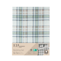 Flanelinės patalynės kompl. ELDORADO HOME, 3-jų diz., 200x220cm, 2x50x70cm, 100% medv.
