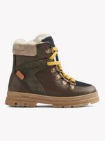 WHEAT Vaikiški, žieminiai, odiniai, atsparūs vandeniui, aulinukai su pašiltinimu, TONI HIKER TEX, DARK BROWN