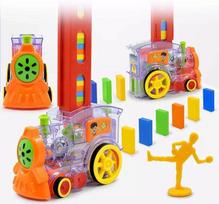 Interaktyvus traukinys su domino Train