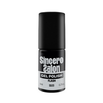 Gelinis nagų lakas "Sincero Salon", 6 ml, FLASH SILVER, 3746