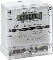 Vienfazis elektroninis skaitiklis Qoltec, 240 V