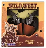 Cowboy revolver set metal GONHER 147/0