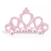 Zoo Tiara Pearl Pink segtukas plaukams šunims ir katėms; 4.5x3cm