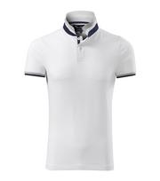 Vyriški Polo Marškinėliai MALFINI Collar Up White 215 g/m²