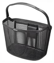 Dviračio krepšys Beaster BS847BG, montuojamas priekyje, juodas, plastikas/metalas