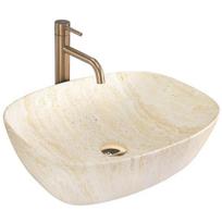Pastatomas praustuvas REA FREJA TRAVERTINE MATT 51x39,5x14
