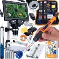 Rinkinys Rosfix NanoZoom AX1200 MasterKit Pro – Mikroskopas 7" LCD, Lituoklis 80W, Didinimas iki 1200x