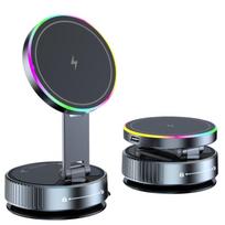 15W Vakuuminis Siurbimo Aušinimo Magnetinis Belaidis Įkroviklis Automobilinis Telefono Laikiklis 360 Besisukantis Suderinamas su Išmaniaisiais Telefonais iPhone