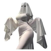 Conservative ghost girl, two Halloween drag dresses, slim fishtail dress, cosplay party average size (85-67.5 kg)