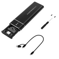 M.2 NVMe SSD kietojo disko korpusas Dviejų protokolų NVME SATA SSD dėklas 10Gbps USB C 3.1 Gen 2 iki NVMe PCIe M-Key kietojo kūno disko išorinė dėžutė
