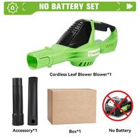 ONEGREEN 5500W bešepetėlis elektrinis oro pūstuvas 5 pavaros akumuliatorinis lapų pūstuvas belaidis itin galingas dulkių pūstuvas, skirtas Makita 21V akumuliatoriui Without battery