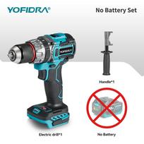 YOFIDRA 700N.m 13mm bešepetėlis elektrinis smūginis grąžtas akumuliatorinis atsuktuvas DIY ledo laužymo elektriniai įrankiai skirti Makita 18V 21V akumuliatoriui without Battery