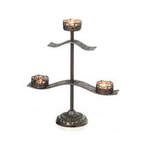 Žvakidė metalinė 3 žvakėms 34.5x12.5x41cm.
