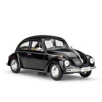 1/24 skalės „Welly Volkswagen“ vabalų lydinio automobilių modeliai, liejiniai, metaliniai žaisliniai automobiliai, automobilių modeliai, didelė modeliavimo kolekcija, dovanos vaikams 1/24-17.4x6.5x6.4cm juoda