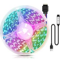 3 m RGB LED šviesos juosta, spalvota LED apšvietimo juostelė, reguliuojamos šviesos diodų lemputės.
