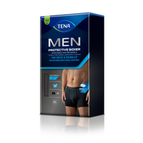 TENA MEN PROTECTIVE BOXER BLACK XL, apsauginės kelnaitės, 1 vnt.
