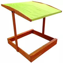 Wooden sandbox 120x120cm with roof, closed SP0838