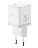 Sieninis įkroviklis Palm 20W USB-C QC3.0 PD3.0 su USB-C kabeliu 1m, baltas