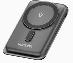 Magnetyczny Powerbank Vention FHNB0 20W, 10000 mAh (czarny)