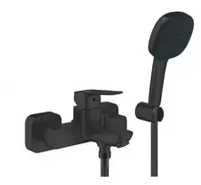 Vonios/dušo maištuvas Grohe Cubeo su rankinio dušo komplektu, matinė juoda sp. U4GRO-1018142430