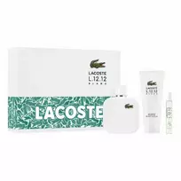 Lacoste L 12 12 Blanc tualetinis vanduo su purškikliu 100 ml, 3 dalių rinkinys