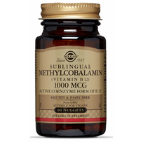 Solgar Sublingual Methylcobalamin Vitamin B12 1000 mcg 60 nuggets